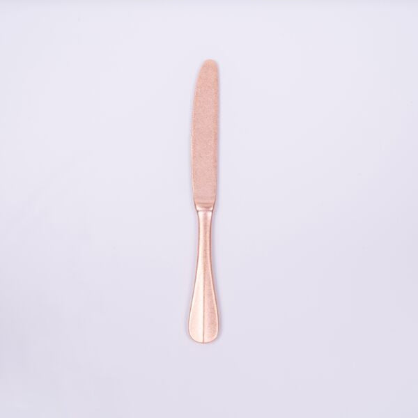 日本青芳 VINTAGE系列 不鏽鋼餐刀 粉紅玫瑰金 BAGUETTE CLASSIC STANDARD KNIFE PINK GOLD
