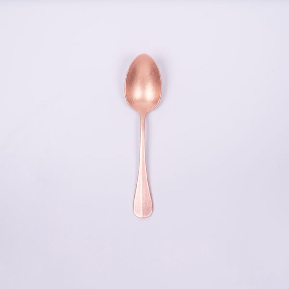 日本青芳 VINTAGE系列 不鏽鋼餐匙 粉紅玫瑰金 BAGUETTE CLASSIC STANDARD SPOON PINK GOLD ...