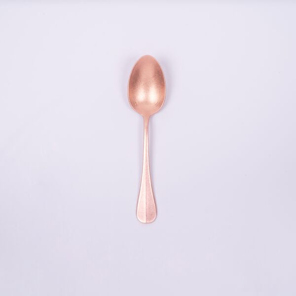 日本青芳 VINTAGE系列 不鏽鋼餐匙 粉紅玫瑰金 BAGUETTE CLASSIC STANDARD SPOON PINK GOLD