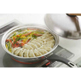 Yoshikawa Stainless Steel Steaming Plate with Lid