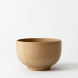 Taffeta beech wood round rice bowl 12cm