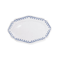 studio m' Vignette 26cm Painted Lace Oval Plate