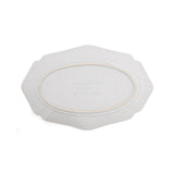studio m' Vignette 26cm Painted Lace Oval Plate