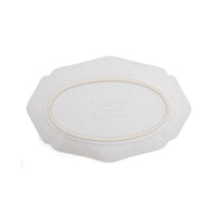 studio m' Vignette 26cm Painted Lace Oval Plate