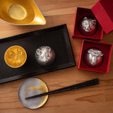 Nousaku Oriental Zodiac Tin Sake Cup with Gold Leaf