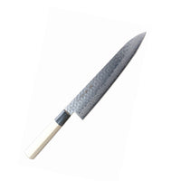 Sakai Takayuki 45-Layer AUS10 Damascus Hammered Gyuto Knife 240mm