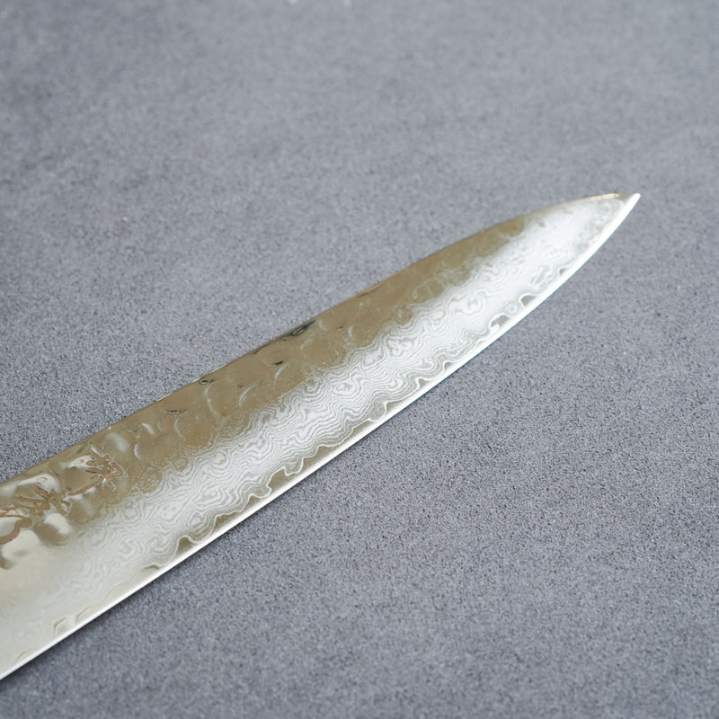 Sakai Takayuki 33-Layer VG10 Damascus Hammered Petit Knife with Blue Handle 150mm