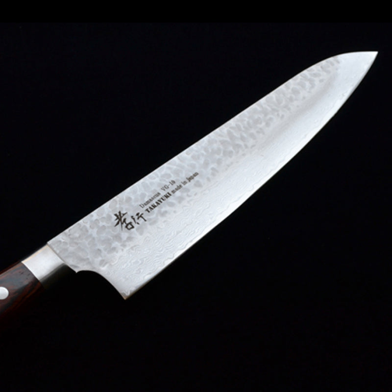 Sakai Takayuki 33-Layer VG10 Damascus Hammered Gyuto Knife 210mm