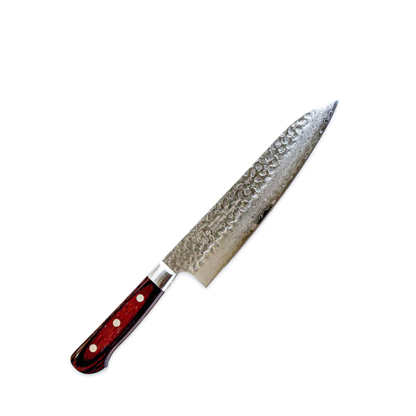 Sakai Takayuki 33-Layer VG10 Damascus Hammered Gyuto Knife 210mm