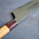 Sakai Takayuki Saiu 33-Layer VG10 Damascus Hammered Kiritsuke Gyuto Knife Octagonal Handle 190mm