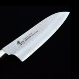 Sakai Takayuki 33-Layer VG10 Damascus Hammered Santoku Knife 180mm