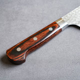 Sakai Takayuki 33-Layer VG10 Damascus Hammered Kiritsuke Gyuto Knife 190mm