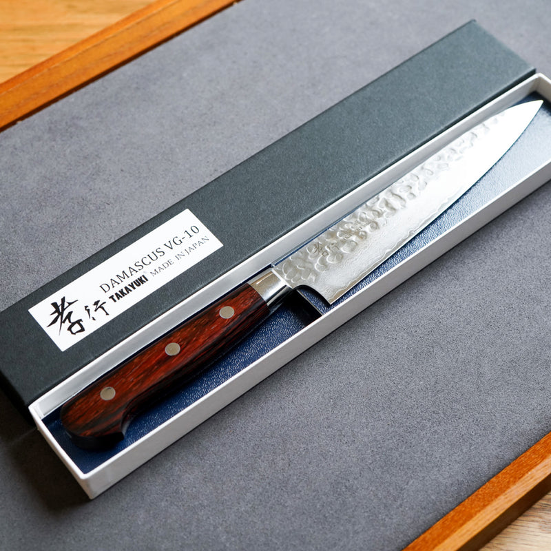 Sakai Takayuki 33-Layer VG10 Damascus Hammered Petit Knife 150mm