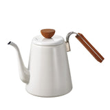 日本Hario Bona 琺瑯細口手沖壺 Drip Kettle 800ml BDK-80-W