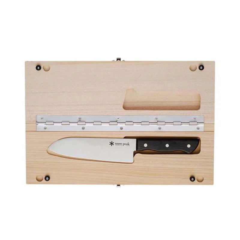 Snow Peak Outdoor Cutting Board and Knife Set