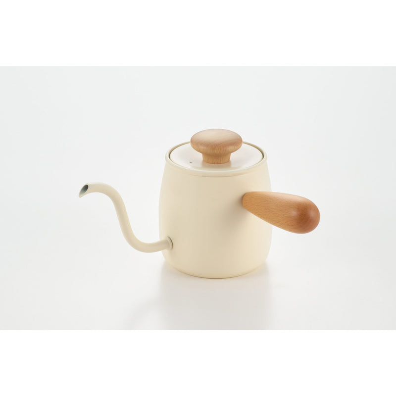 Miyaco Wooden Handle Coffee Pot Single Drip 400ml - White