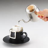 日本宮崎製作所 Miyacoffee 木柄咖啡手沖壺 Single Drip 400ml - 銀色