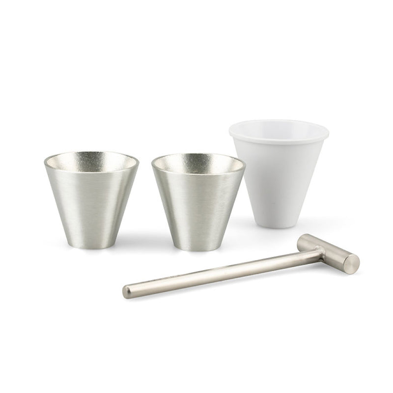 Nousaku Hammered Tin Sake Cup DIY Kit Set of 2