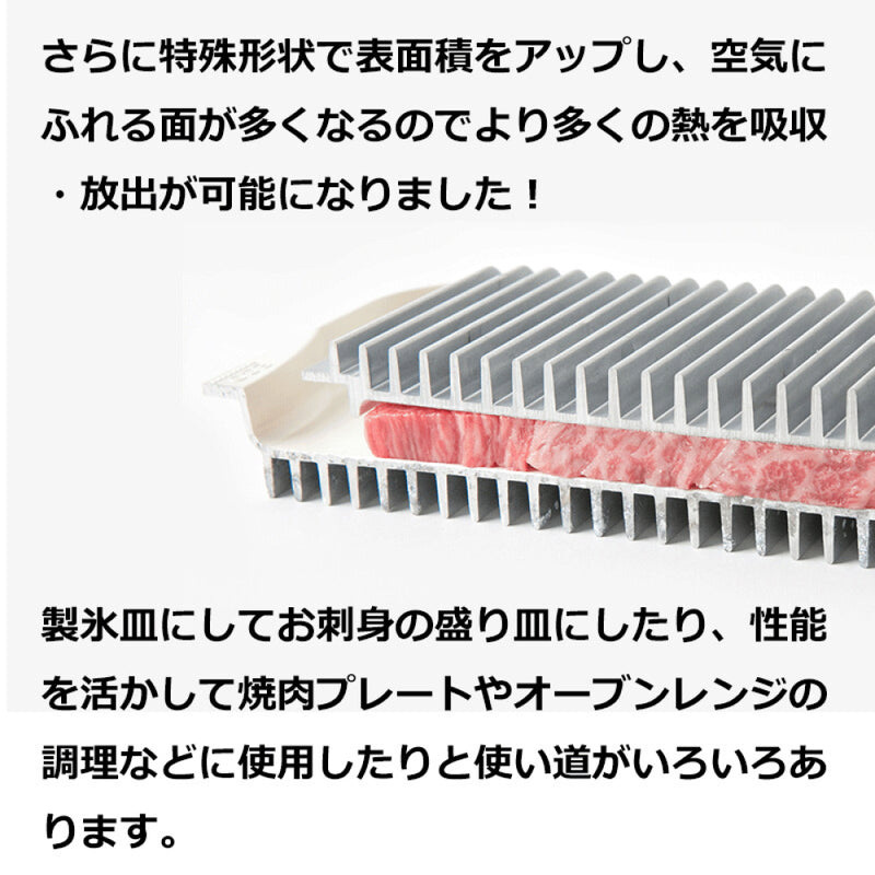 日本杉山金屬 鋁合金多功能急速解凍盤