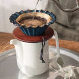 日本Bellows 花瓣美濃燒 復古咖啡濾杯