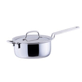 Miyaco Geo 7-Layer Composite Stainless Steel Single Handle Pot with Lid