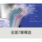 日本宮崎製作所 Geo 7層複合不鏽鋼 單柄雪平鍋