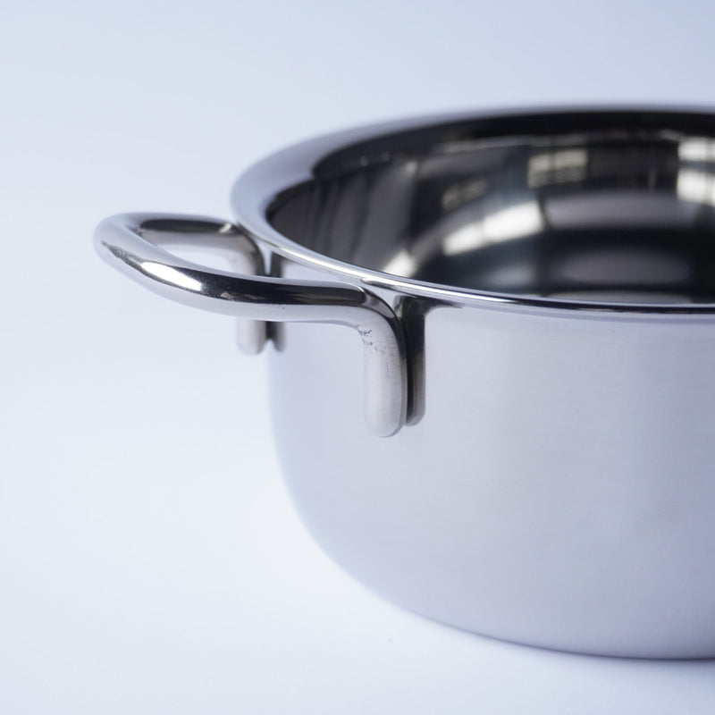 Miyaco Geo 7-Layer Composite Stainless Steel Single Handle Pot with Lid