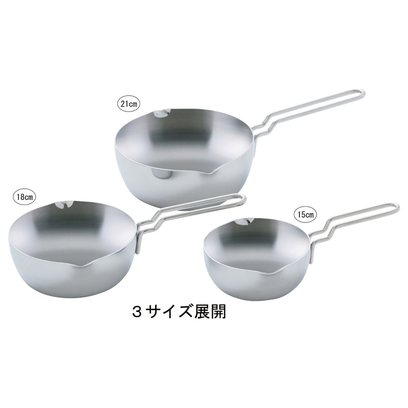 Miyaco Geo 7-Layer Composite Stainless Steel Single Handle Pot