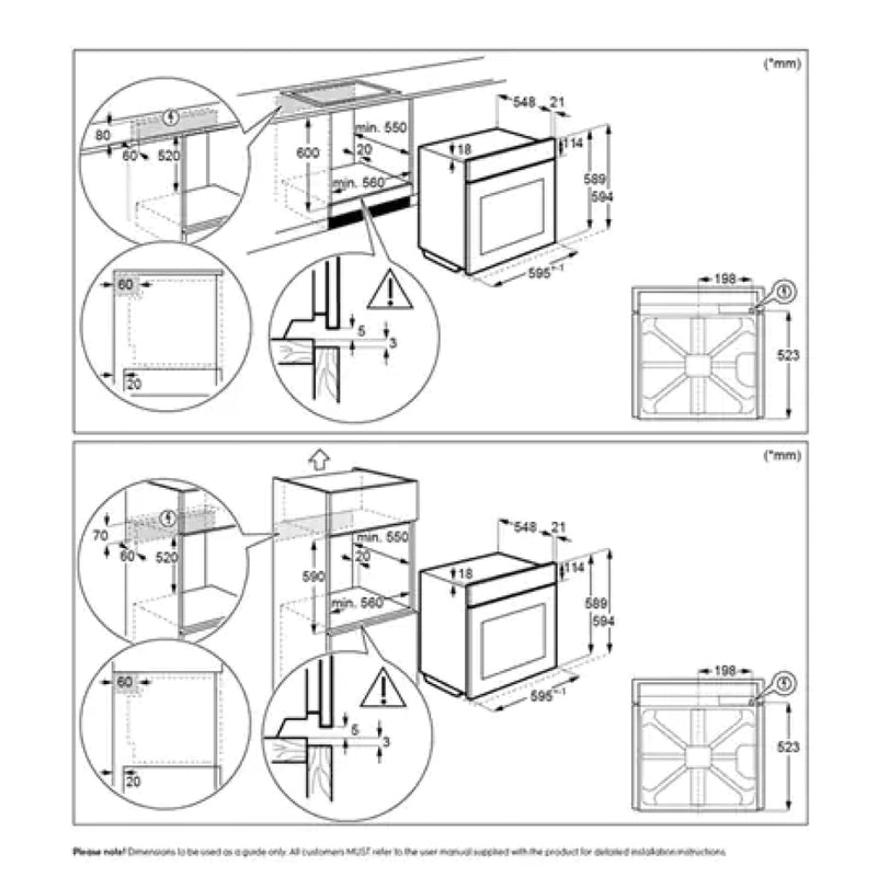 Electrolux 伊萊克斯 KOBAS31X 70L 嵌入式蒸焗爐 60厘米 UltimateTaste SteamBoost Built-in Oven 60cm