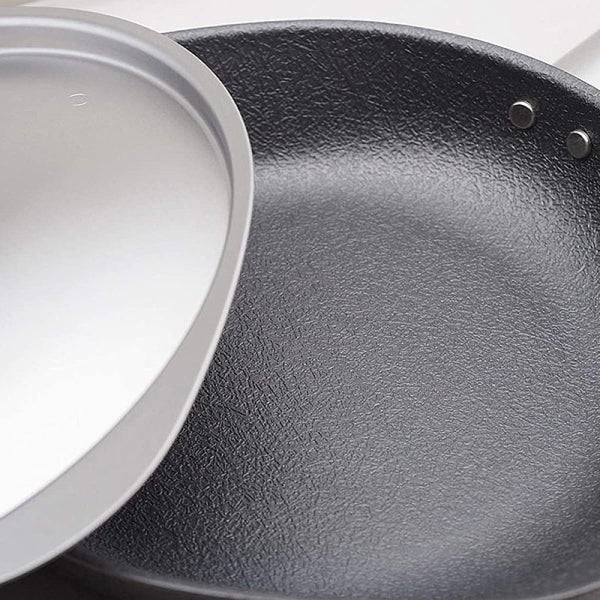 日本柳宗理 高碳鋼窒化加工單手網紋煎鍋 22cm連蓋 Nitride Treatment Carbon Steel Frying Pan 22cm with Lid