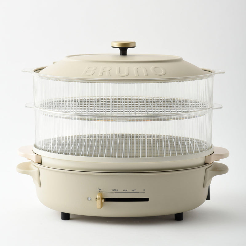 BRUNO Double Steamer (for Oval Hot Plate)