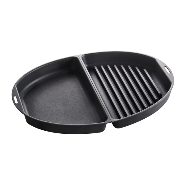 BRUNO Half Grill and Flat Plate (for Oval Hot Plate) 