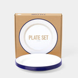 Falcon Enamelware Plate Set 24cm - 4 pcs