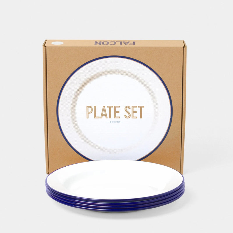 Falcon Enamelware Plate Set 24cm - 4 pcs