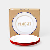 英國Falcon Enamelware 珐瑯料理碟套裝 Plate Set 24cm