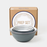 英國Falcon Enamelware 珐瑯調理盆 瀝水盆 6件套裝 Prep Set