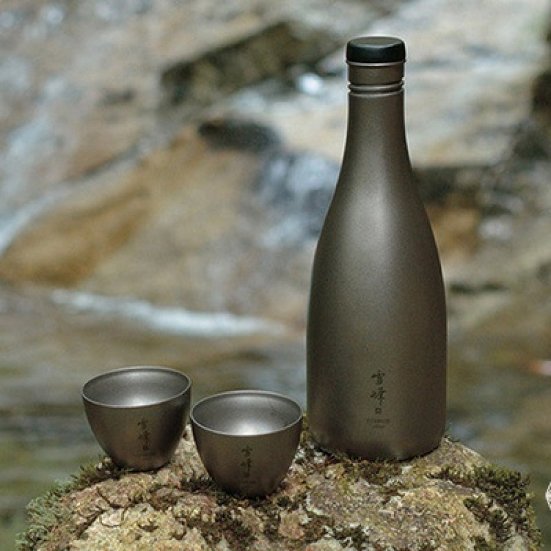 日本 Snow Peak 鈦金屬清酒壺 Titanium Sake Bottle TW-540
