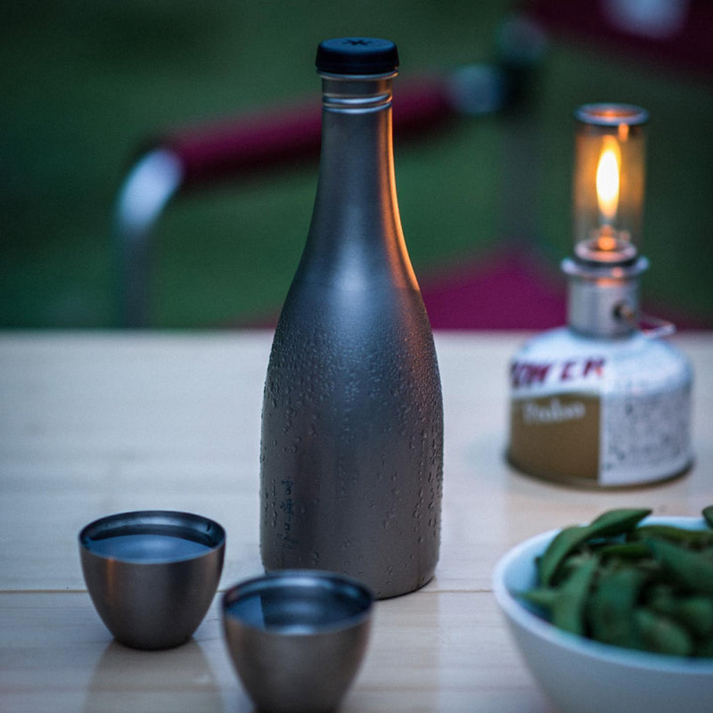 日本 Snow Peak 鈦金屬清酒壺 Titanium Sake Bottle TW-540