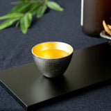 Nousaku Pure Tin Sake Cup with Gold Leaf