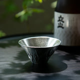 日本【能作】富士山風情 純錫清酒杯 Tin Sake Cup FUJIYAMA