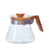 日本Hario 橄欖木 耐熱玻璃咖啡分享壺 Coffee Server 600ml VCWN-60-OV