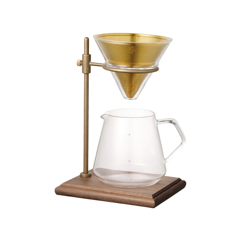 Kinto SCS Classic Brass Brewer Stand Set